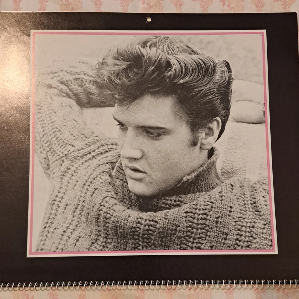Vintage 1990 Elvis Calendar VGC